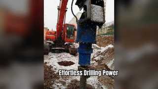 टायसिम हाइड्रोलिक अर्थ ऑगर 500 मिमी क्ले शेल ड्रिलिंग