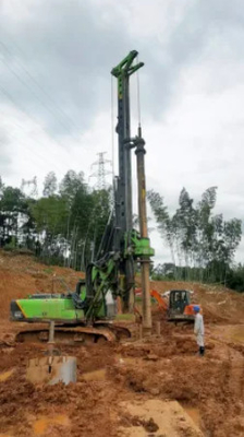 40T हाइड्रोलिक ड्रिलिंग पाइलिंग रिग मशीन Tysim KR150A 52/42m व्यास 1300/1500mm