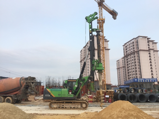 220kN.M रोटरी बोरहोल ड्रिलिंग मशीन KR220C 66t ड्रिल गहराई 64 / 51m 35 Mpa रोटरी पिलिंग रिग