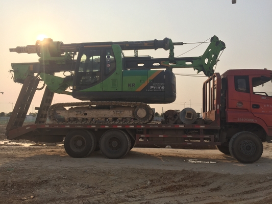 कमिंस एफ3.8 रोटरी पिलिंग रिग 2200rpm 100kN भीड़ सिलेंडर धक्का बल रोटरी पिलिंग रिग