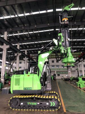 4300 मिमी ऑपरेटिंग चौड़ाई 6 ~ 27 आरपीएम गति और भारी निर्माण के लिए 20 मीटर उठाने की ऊंचाई के साथ खुदाई हाइड्रोलिक पेलिंग रिग