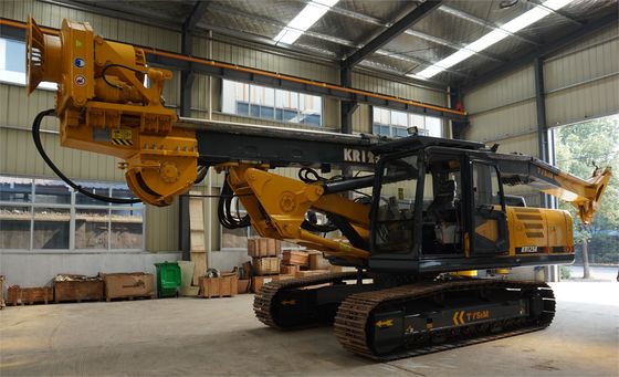 काम करने की गति 5-26 आरपीएम पायलट दबाव 3.9 एमपीए और भारी ड्यूटी पाइलिंग कार्यों के लिए अधिकतम ढेर गहराई 20 मिमी के साथ हाइड्रोलिक पाइलिंग रिग