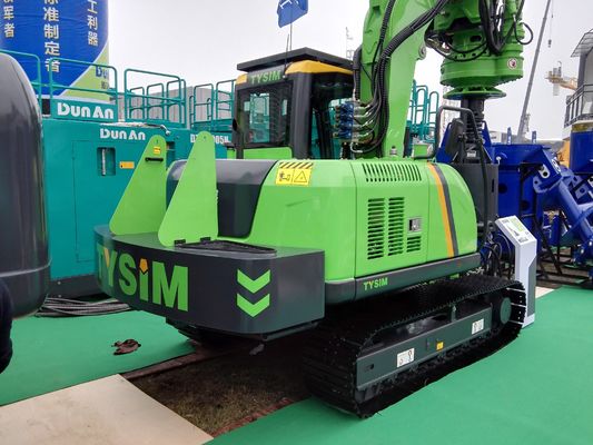 बंद लूप हाइड्रोलिक प्रणाली के साथ प्रयुक्त पेलिंग रिग मशीन, 30 मीटर तक अधिकतम ढेर की लंबाई और फाउंडेशन कार्य के लिए ISUZU AA-6HK1XQP इंजन